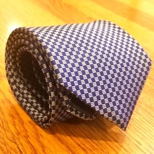 Brooks Brothers Silk Navy Checkered Tie